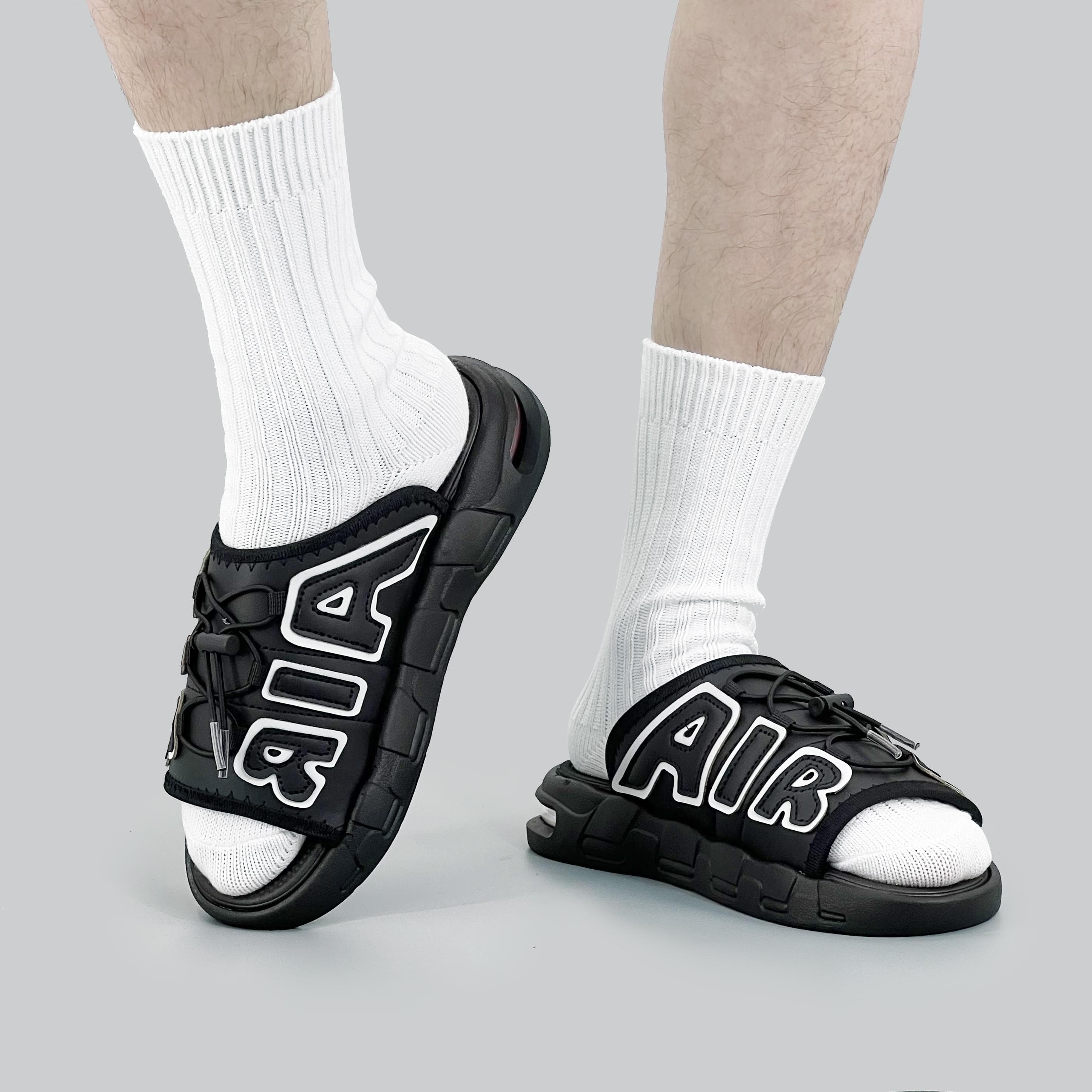 Air Cushion Slippers Summer Men Sandals Thick Sole Beach Slippers Flats Cloud Slides Sports Slippers Outdoor Man Sneaker Shoes cm