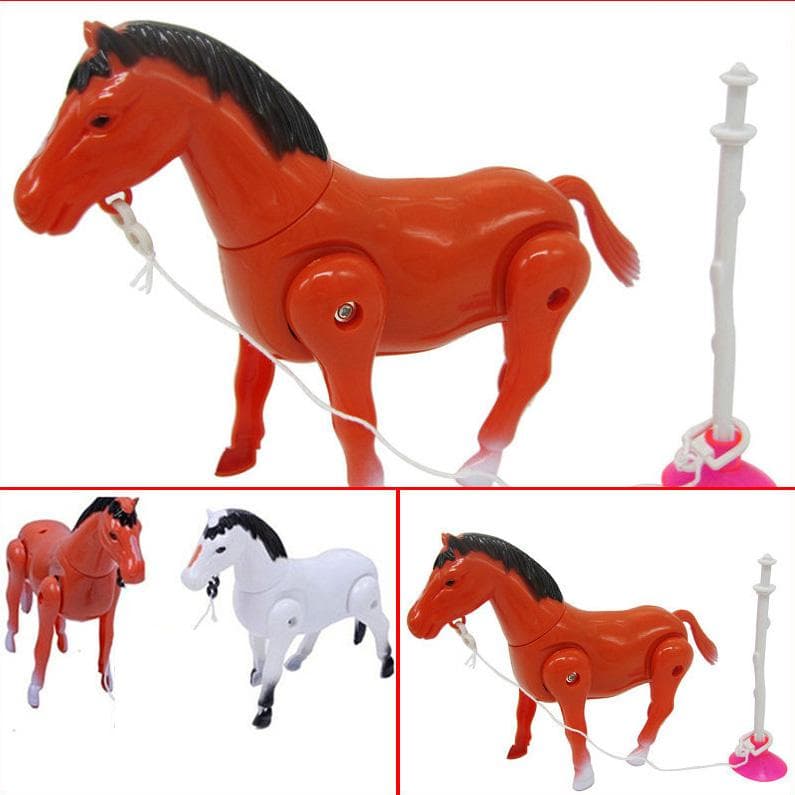 Electric Rotating Horse Around Pile Simulation Animal Novel Creative Puzzle Children's Toys