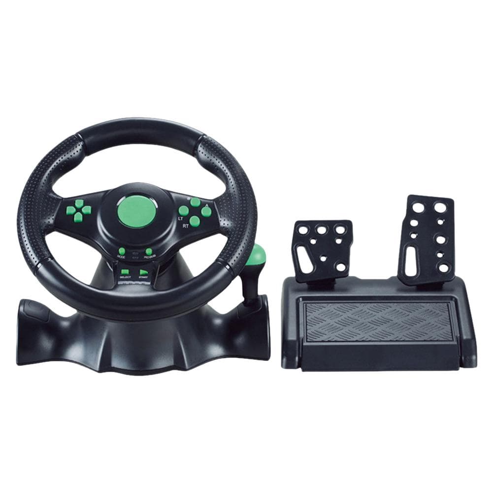 Racing Steering Wheel Dual Clutch Launch Control Racing Simulator Steering Wheel for Switch/xbox One/360/PS4/PS2/PS3/PC
