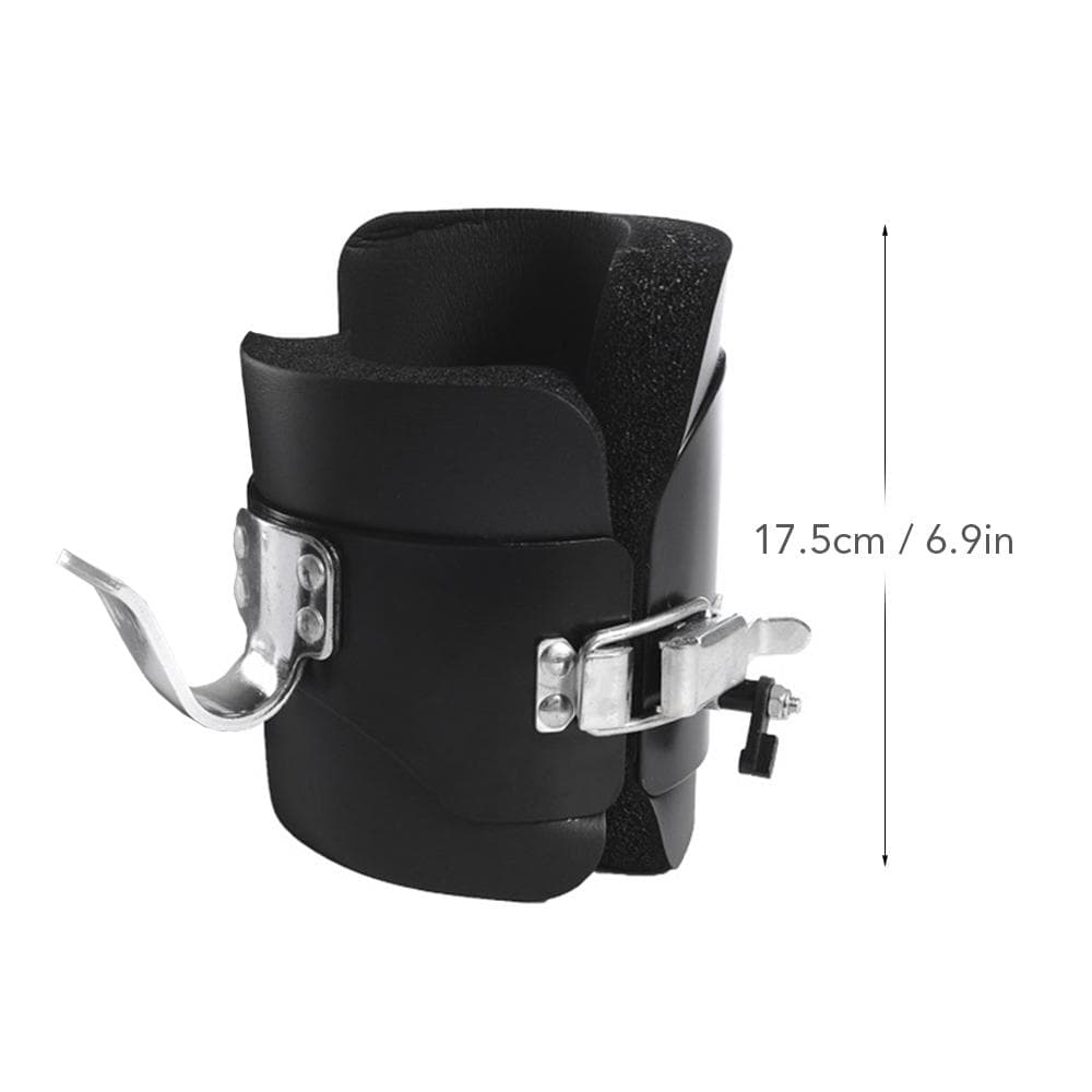 Inversion Gravity Boots Back Neck Shoulder Muscle Stretcher Boots for Chin Up Gym Fitness black