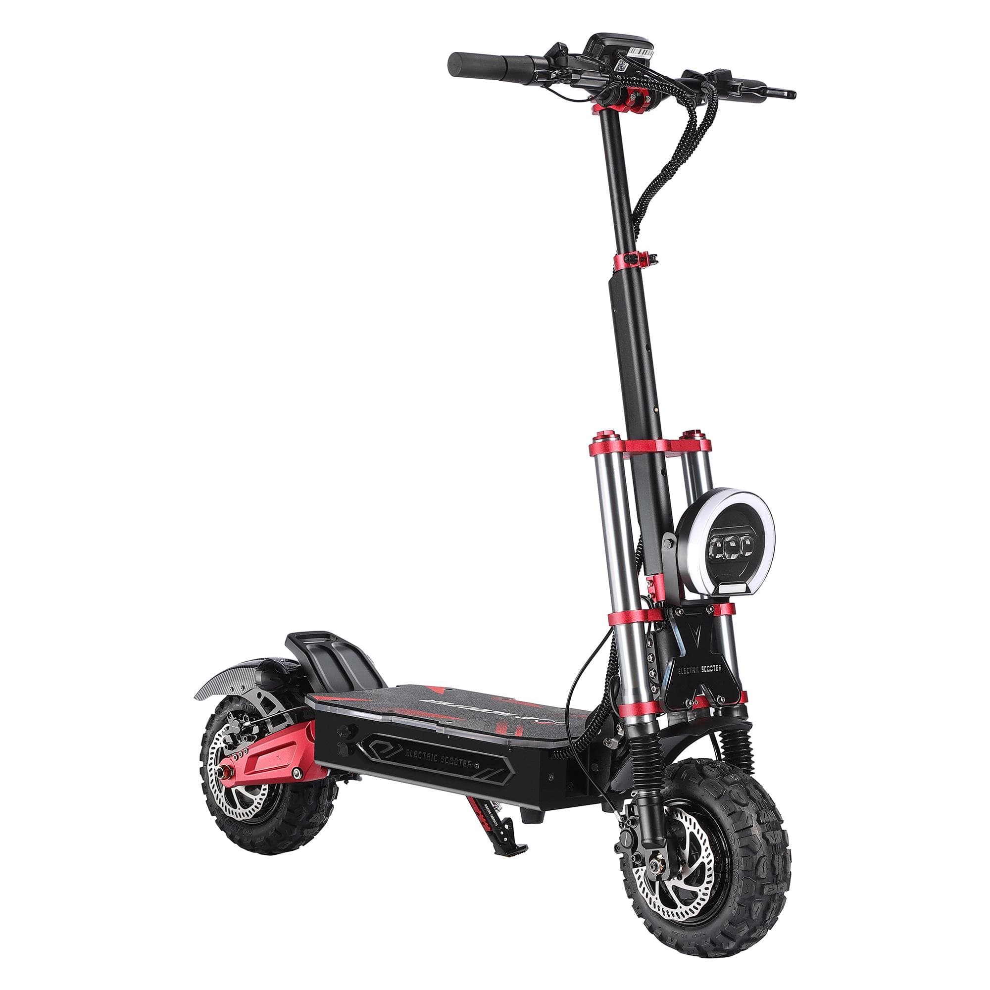 BOYUEDA S5 Adult Foldable Electric Scooter 6000W Motor 60V38AH Battery 11 Inch Tires Off-road EScooters black