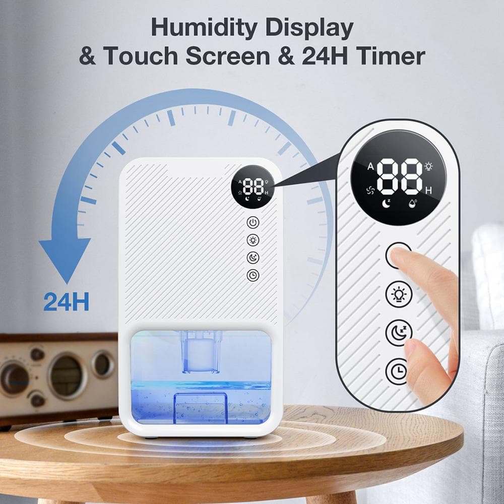 Electric Dehumidifiers for Home 37 OZ Capacity Quiet Dehumidifier for Room with Auto Shut Off 7 black