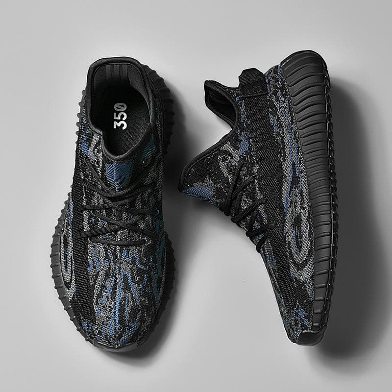 Really explosive coconut shoes 350 Putian men's shoes reflective flying woven shoes couple men's and women's shoes mesh breathable casual shoes men's
