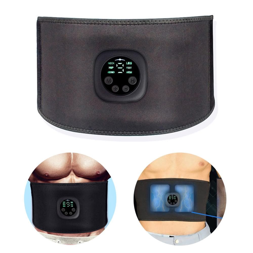EMS Electric Abdominal Body Slimming Belt Waist Band Smart Abdomen Muscle Stimulator Abs Trainer Fitness Lose Weight Fat Burn