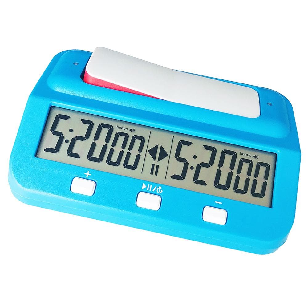 Digital Chess Timer Multi-functional Electronic Count Up Down Chess Clock for Board Games black