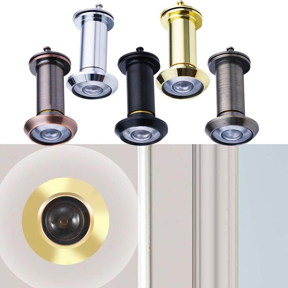 Door Peephole Door Viewer 200 Degree Adjustable Glass Lens Eye Sight Hole