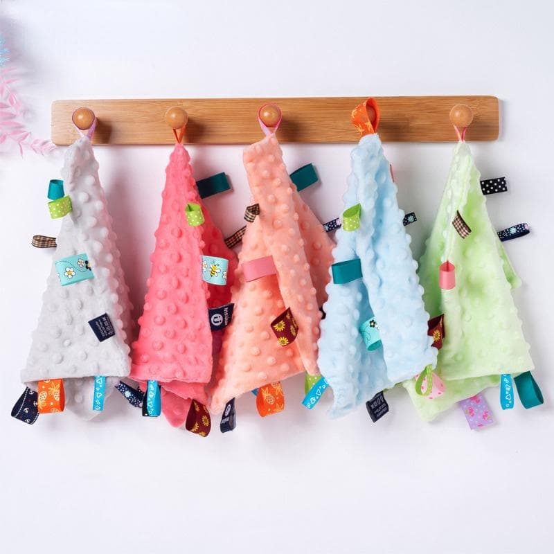 Newborn Baby Blanket Appease Towel Comforting Taggies Calm Wipes Kids Infant Comfort Towel   Blanket Cute Soft Square Plush Toys green