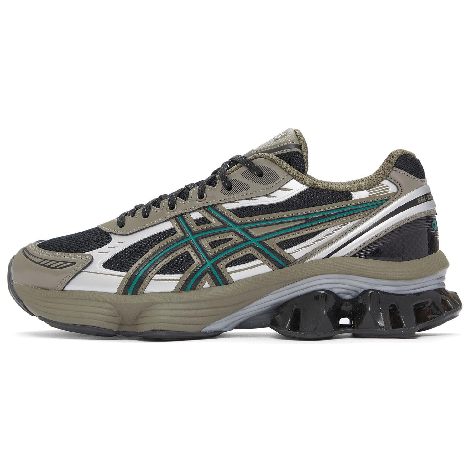 Asics Gel Kinetic Fluent Black Dark Taupe Unisex Sneakers Grey 1203A737-002 cm