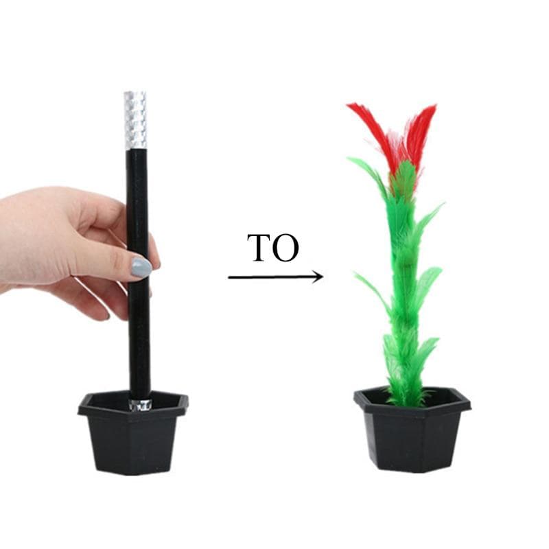 Creative Magic Toy Magic Wand to Flower Easy Magic Tricks Street Stage Performance Props