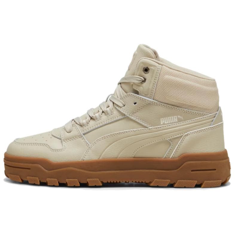 Puma Rebound Abrupt Fashion Retro Mid-Top Casual Shoes Unisex Casual Shoes Khaki 397468-05 cm