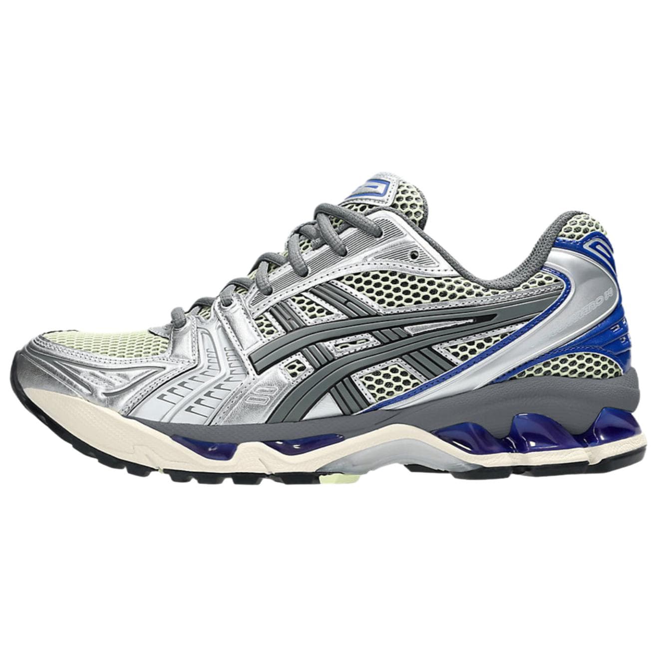 Asics Gel Kayano 14 Breathable Support Running Shoes Unisex Silver Blue 1203A740-750 cm
