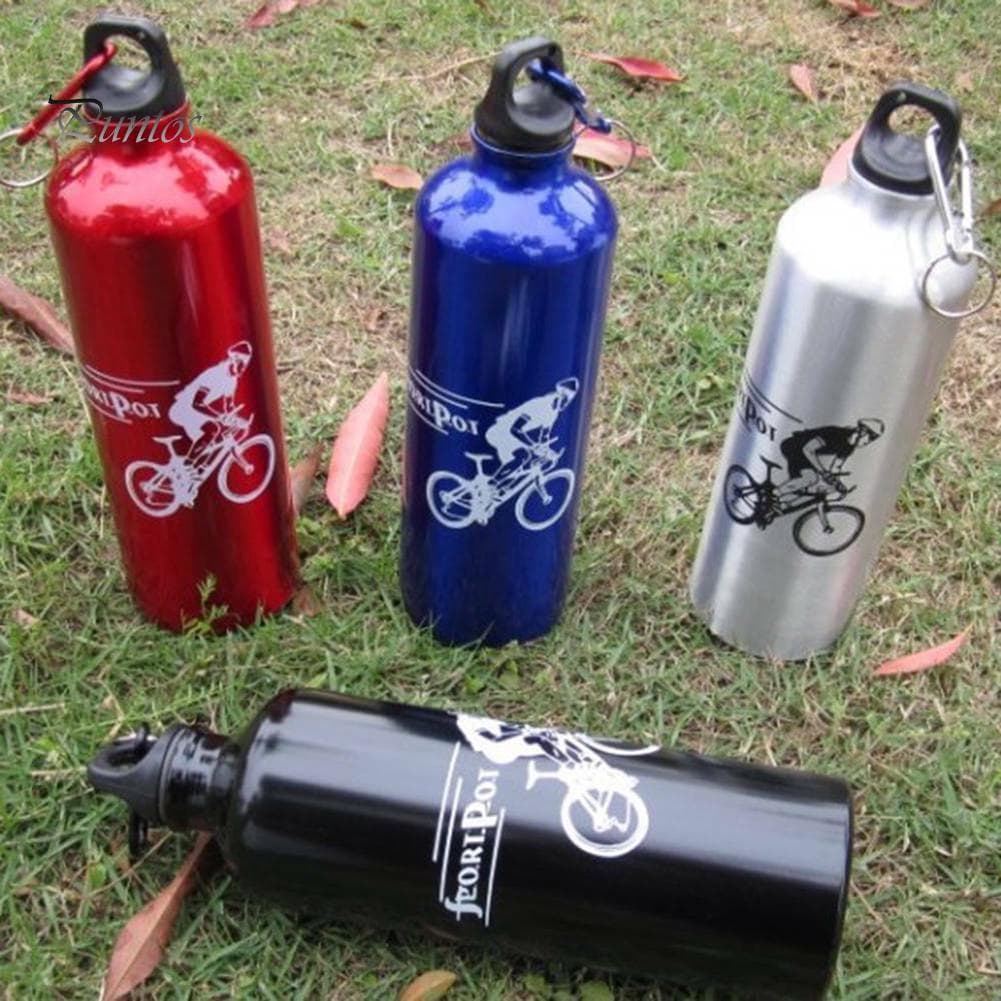 Puntos Outdoor 750ml Portable Sports Cycling Camping Aluminium Alloy Water Bottle Cup silver