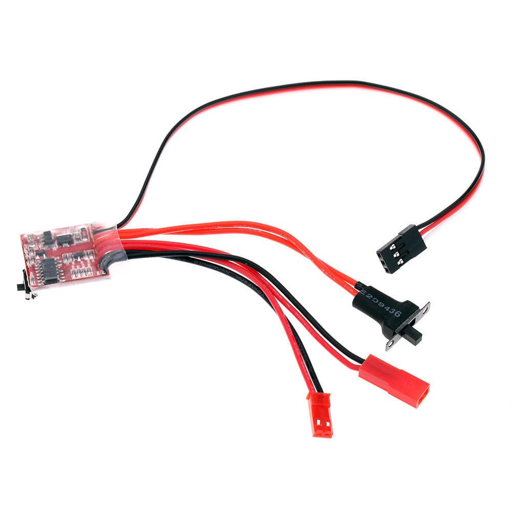 RC ESC 20A Brush Motor Speed Controller w/ Switchable Brake for RC Car Tank