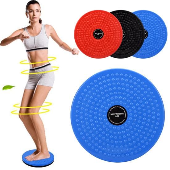 Waist Twist Disc High Stability Strong Load-bearing Portable Waist Twisting Balance Board Disc Fitness Equipment black