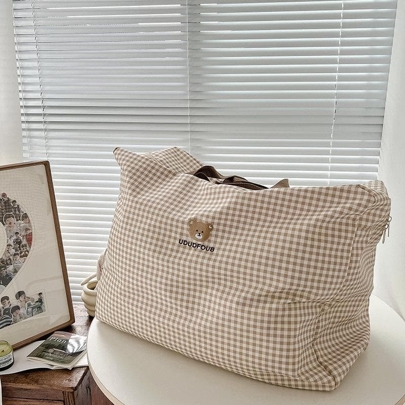 Large Capacity Mommy Bag Kindergarten Quilt Storage Bag Travel Luggage Hospital Maternity Bag Baby Items Organizer khaki