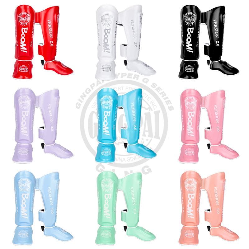 Muay Thai Leg Protectors Sanda Fighting With Feet Back Shin Protectors Boxing Thickened Fighting Protective Gear Ankle Taekwondo