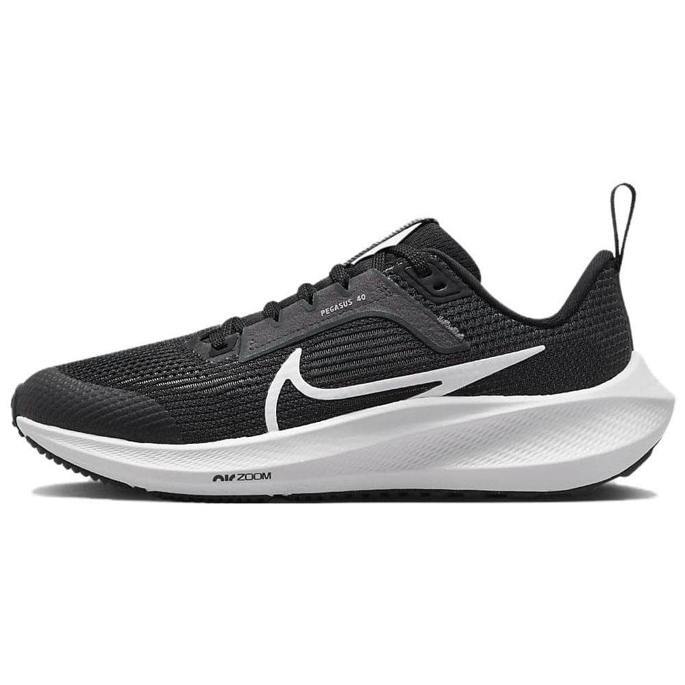 Nike Air Zoom Pegasus 40 GS Black White Kids Sneakers Iron-Grey DX2498-001 cm