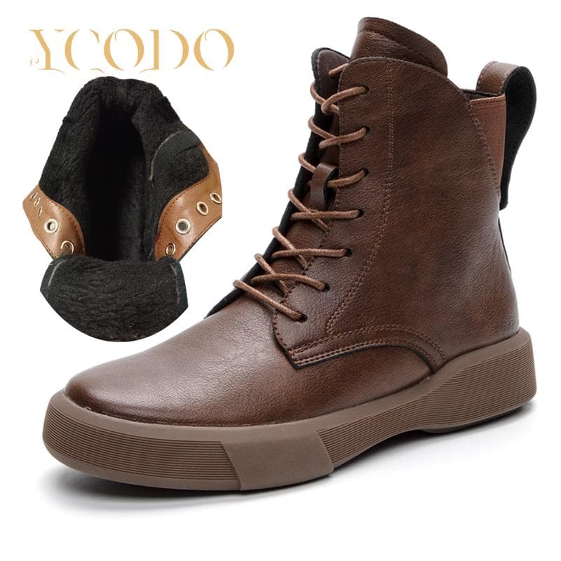 Autumn and Winter Girl Genuine Leather Boots, Student Leather Boots, Cowhide Female Boots cm