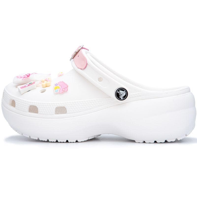 Crocs Classic Clog Pink Kitty Classic Cloud Clogs Women's White cm white