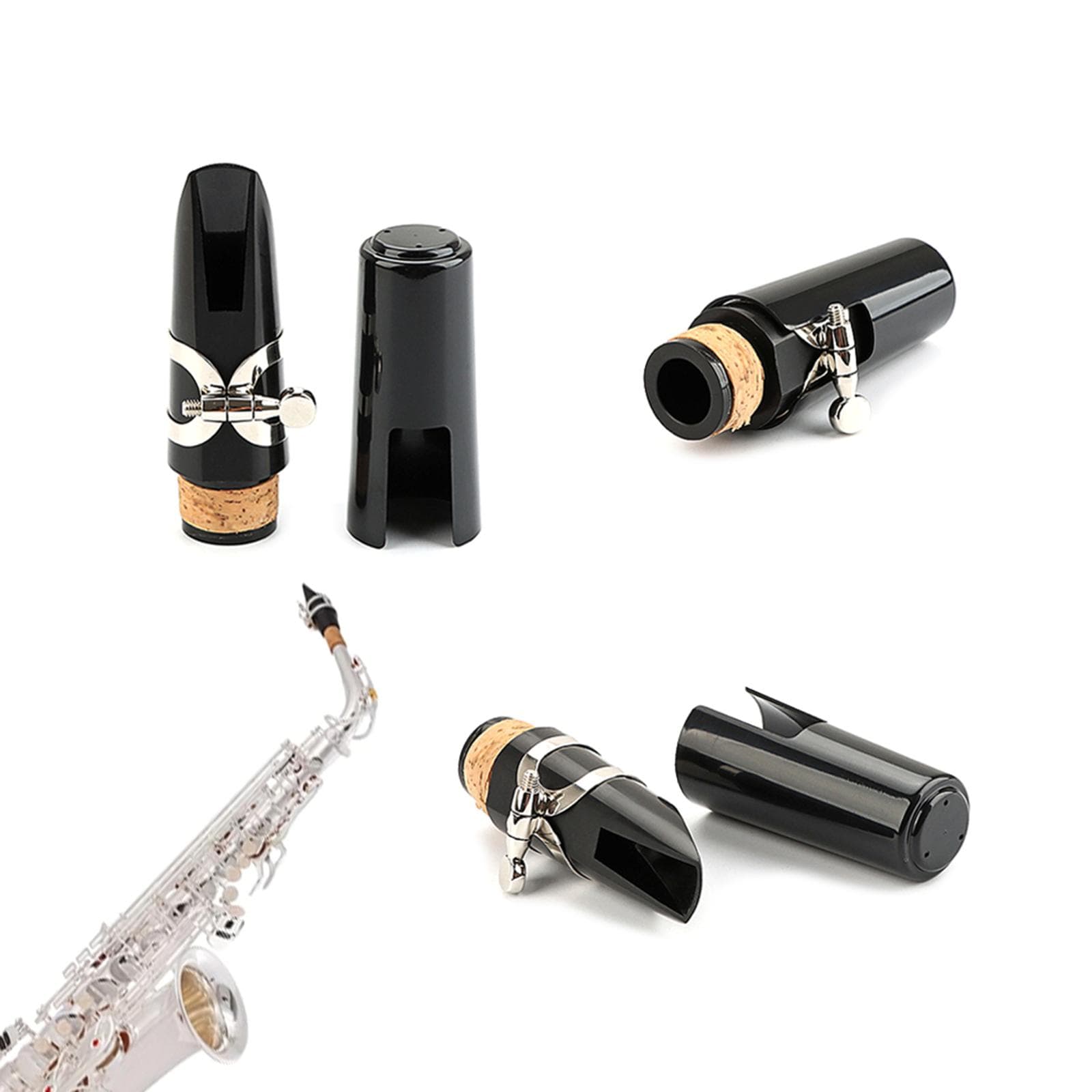 Handcraft Classical Popular Clarinet Musical Style Bb Clarinet Mouthpiece Bakelite Clarinet Mouthpiece Set with Ligature
