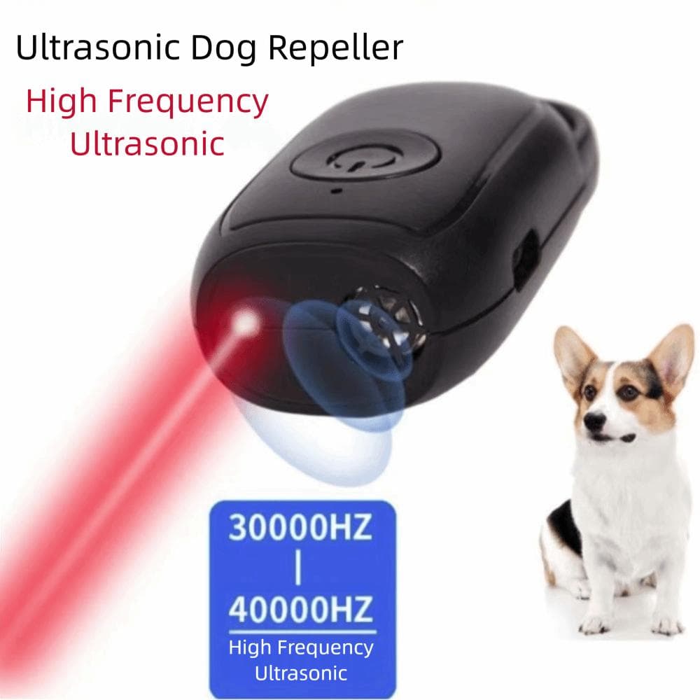 Mini Ultrasonic Dog Removal Device Anti-dog Bite Rechargeable Dog Repellent Long-range Control Ultrasonic Dog Bark Bark Stopper black