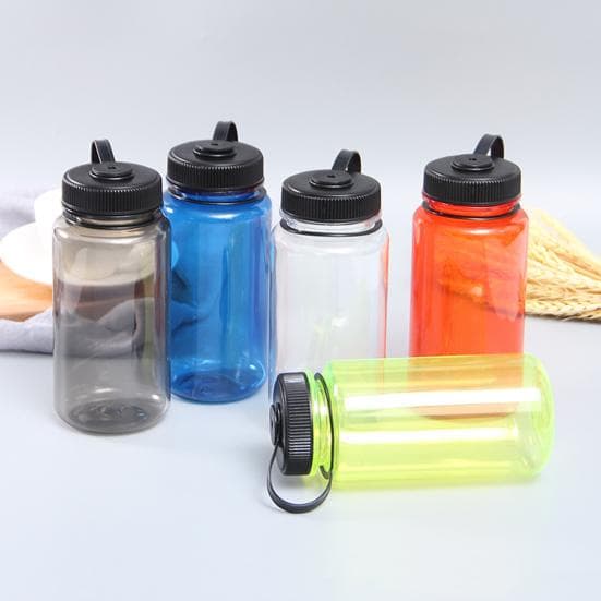 600ML Sports Bottles 20 Oz Reusable Water Bottles Portable Sports Drink Bottles Cups Bike Water Bottles clear