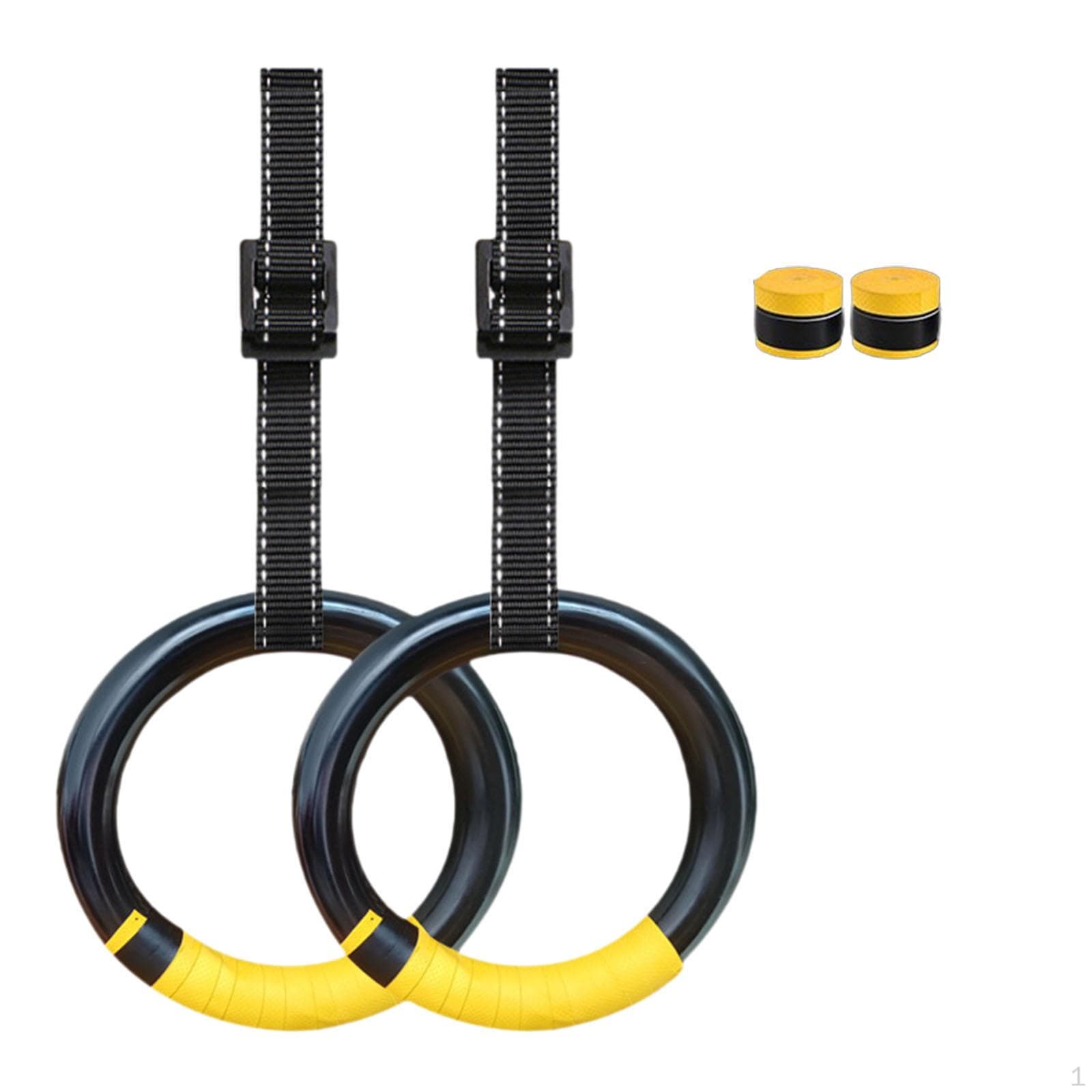 Gymnastics Rings Exercise Adjustable Strap Gift, Strength Training Gym Rings, for Park Full