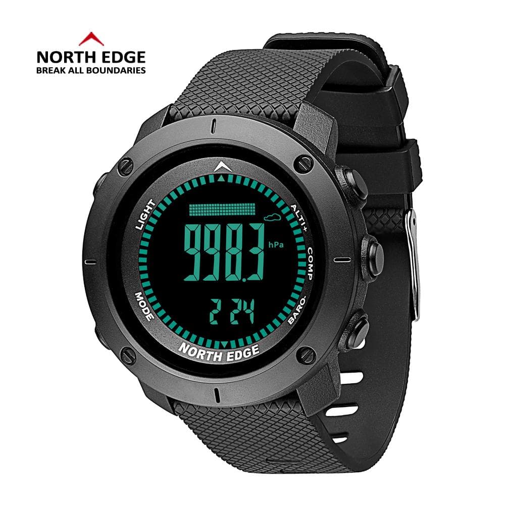 Men's Outdoor Digital Sports Watch with Altimeter Barometer Compass World Time 50M Waterproof