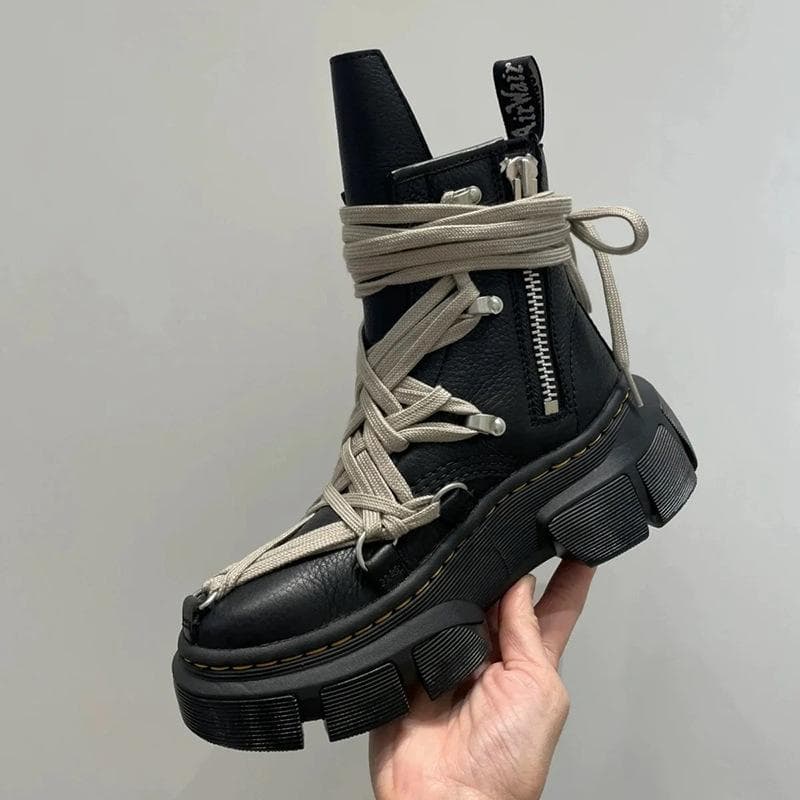 Dark Wind Shoes Retro Side Zipper Couple Martin Boots cm