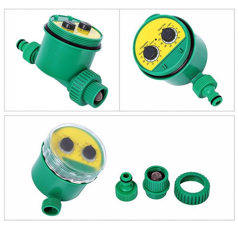 Automatic Irrigation Controller Garden Water Timer Two Dial Electronic Watering System Smart Sprinkler Controller
