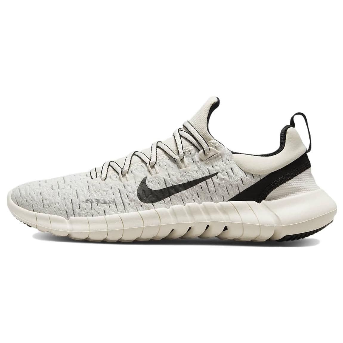 Nike Free Run 5.0 Phantom Sail Men Sneakers White Black CZ1884-010 cm