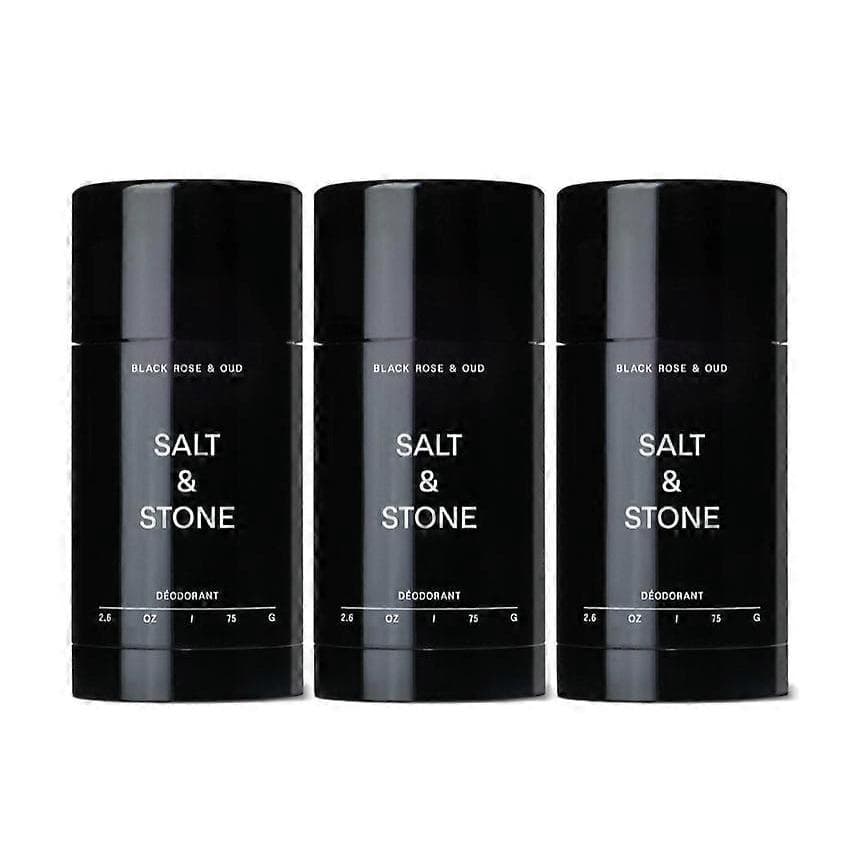 Salt # Stone Unisex Black Oud Extra_Strength Aluminum-Free Deodorant # Black