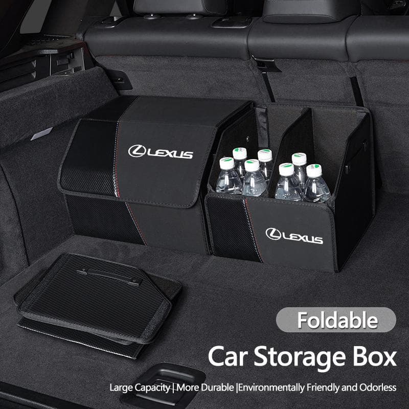 Lexus Folding Car Trunk Organizer Box Storage Bag Tools Tidying For Lexus RX350 Ct200h RX400h LX570 NX RX IS200 RC IS300h NX300h