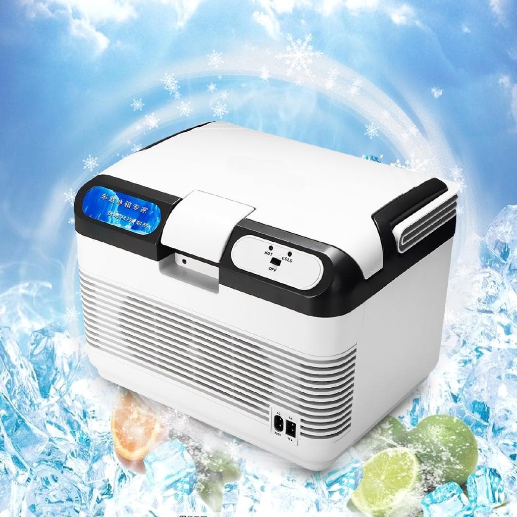 12V/240V 60W Portable Mini Refrigerator  Car Camping Home Fridge Cooler 12L /Warmer With 2 Charging Methods with Handle