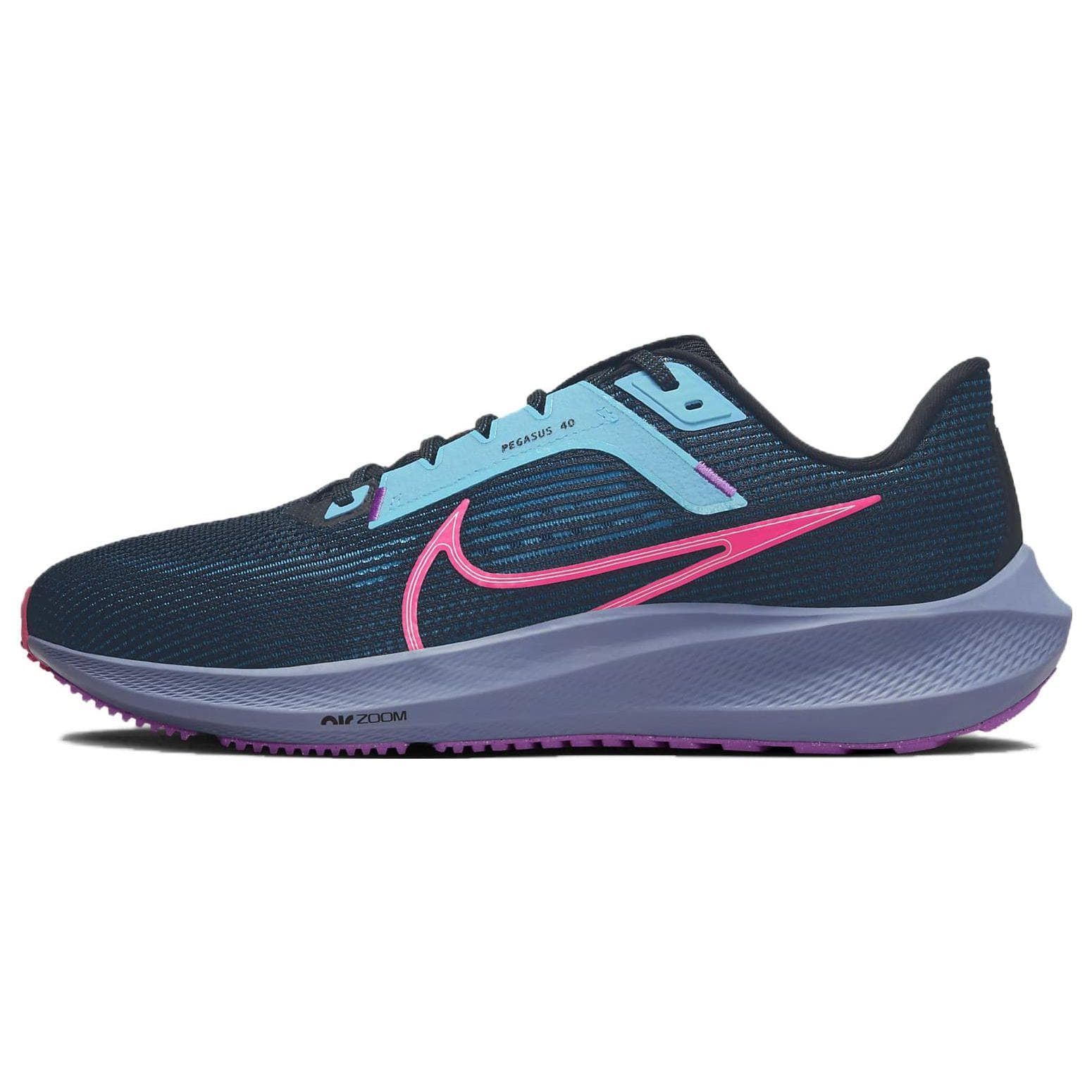 Nike Air Zoom Pegasus 40 SE Black Hyper Pink Men Sneakers Green-Abyss Baltic-Blue FB7180-001 cm