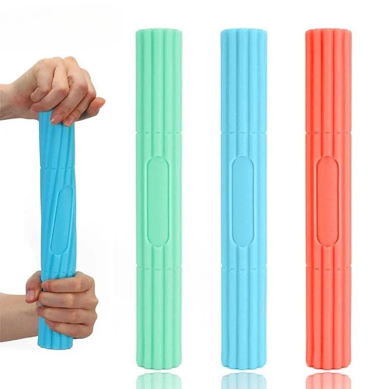 1Pcs Tennis Elbow Therapy Flexible Bar, Flex Therapy Bar Strengthener, Resistance Bar for Golfers Elbow, Forearms Pain Relief blue