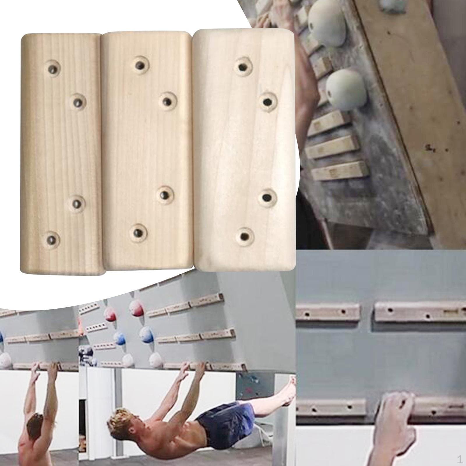 3Pcs Climbing Hangboard Finger Strengthener Strengthen Grips Arms Fingerboard Training