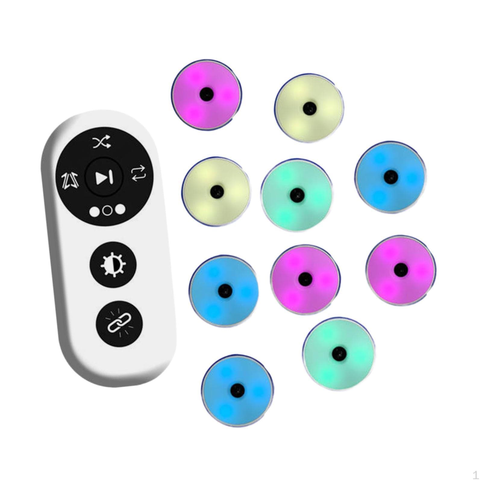 10x Reaction Training Lights Set LED Flashing Portable Reflexes Speed Equipment