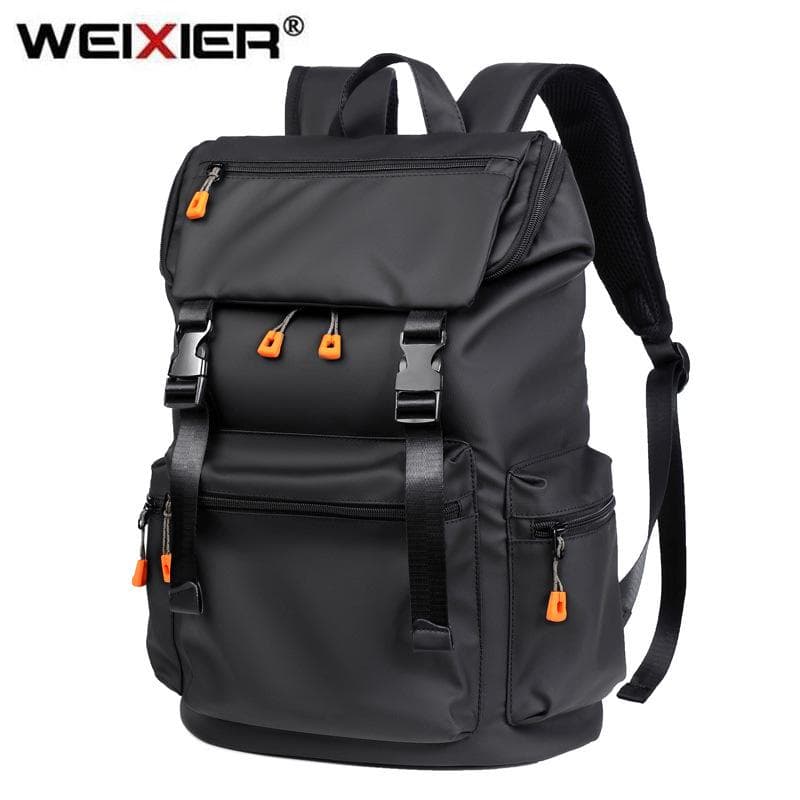 WEIXIER High Quality Waterproof Men's Laptop Backpack Luxury Brand Designer Black Backpack for Business Urban Man Backpack USB Charging grey