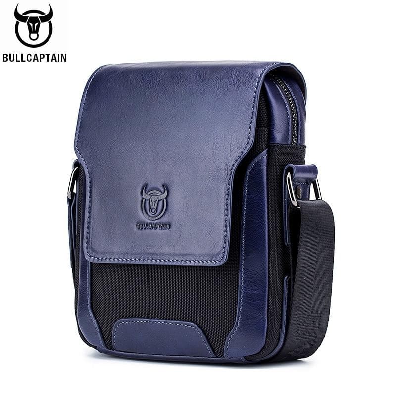 BULLCAPTAIN Man Messenger Bag Men Genuine Leather Shoulder Bags Business Crossbody Casual Bag Famous Brand Male Handbag Bags brown
