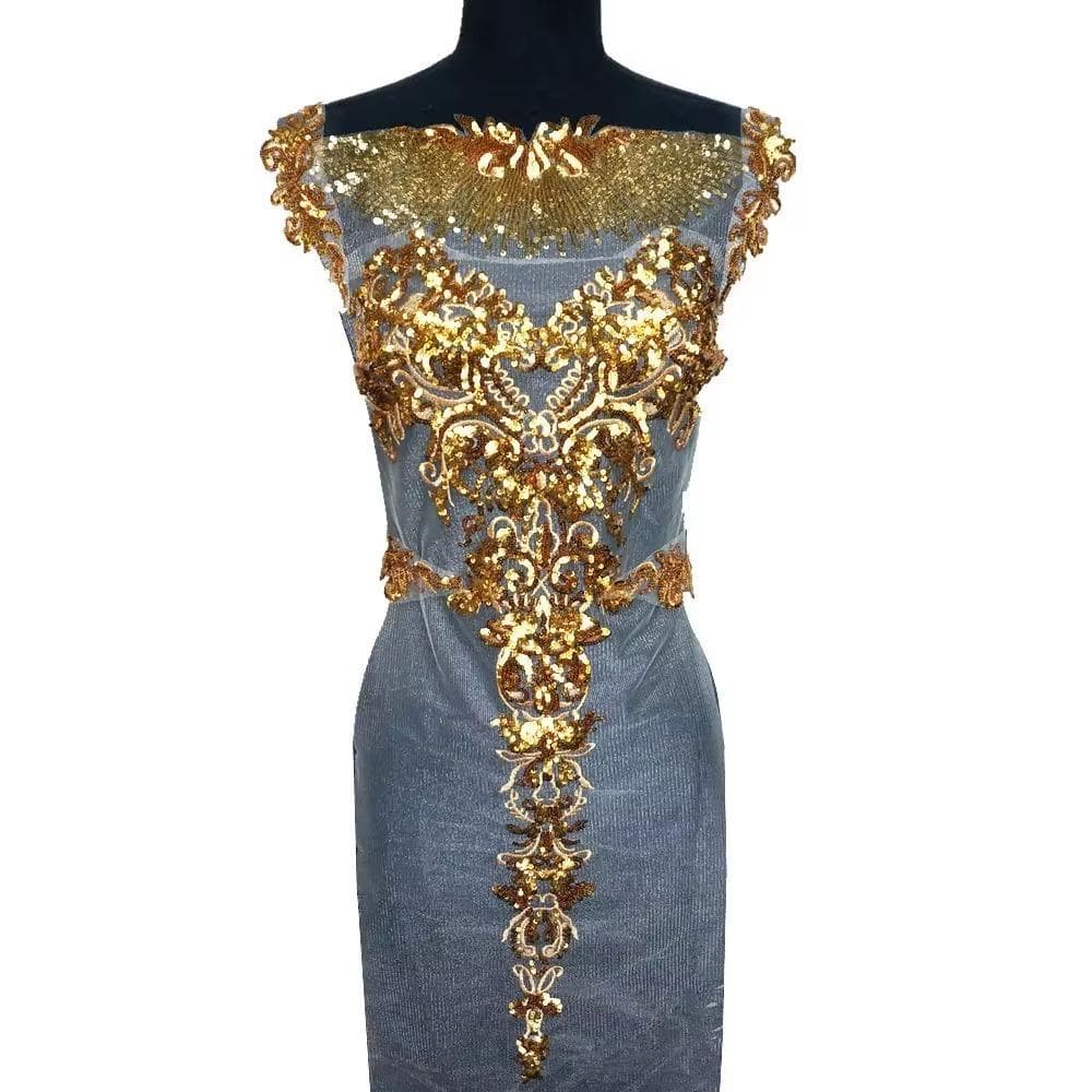 Εφαρμογές Μεγάλα Λουλούδια Χρυσές Παλιές Εφαρμογές Δίχτυ Επωμίδα DIY Μπαλώματα