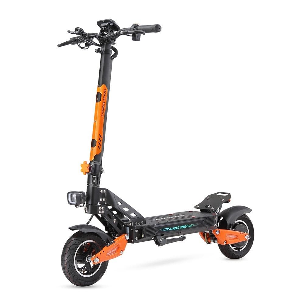 HALO KNIGHT T102 Outdoor Adult Electic Scooter 10 inch Pneumatic Road Tires Maximum power 52V1200W Urban Riding EScooter orange
