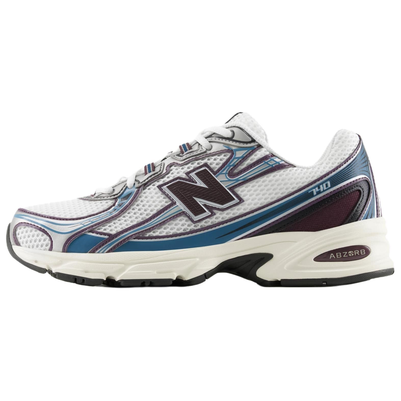 New Balance 740v2 Sea Salt Plum Unisex Sneakers Cream Plum-Brown Terrarium U740PB2 cm