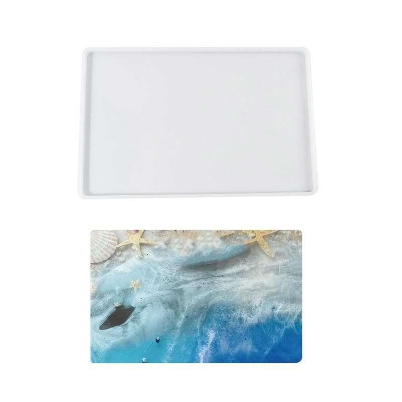 Large Rectangular Silicone Mold Resin Art Molds Clay Crafts Molds Unique DIY Ornament Molds Silicone Material for Craft