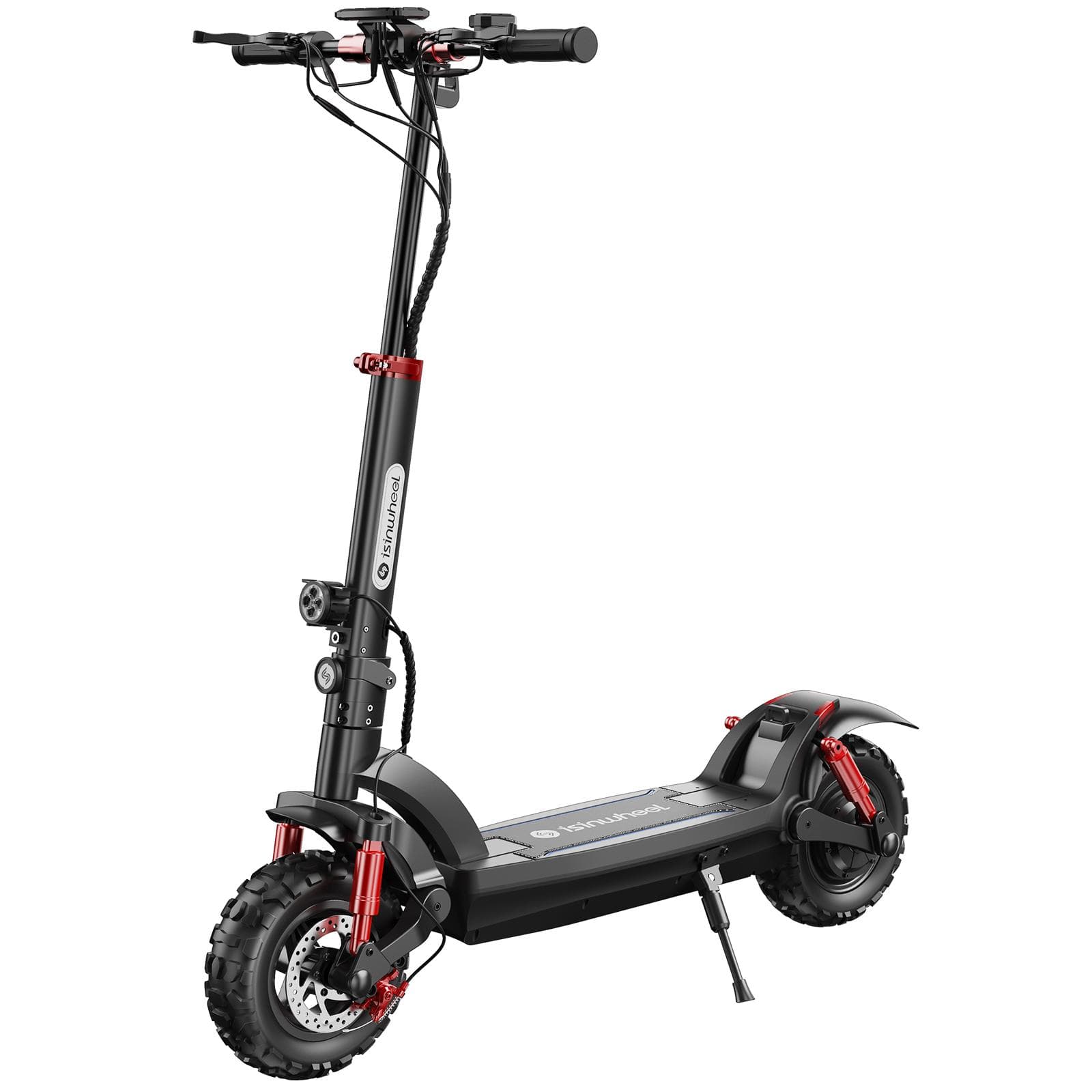 Isinwheel GT-2 Adult Road Electric Scooter 800W Motor 48V15Ah Battery All-Terrian 11 Inch Road Off Tires Outdoor Commuting EScooter black