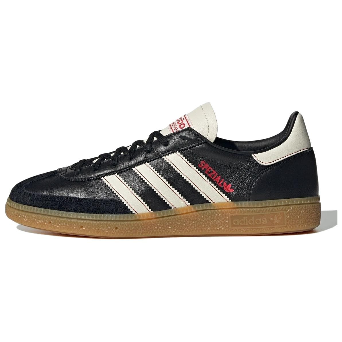 adidas Handball Spezial Black Off White Red Unisex Sneakers Core-Black Gum-3 JH6397 cm