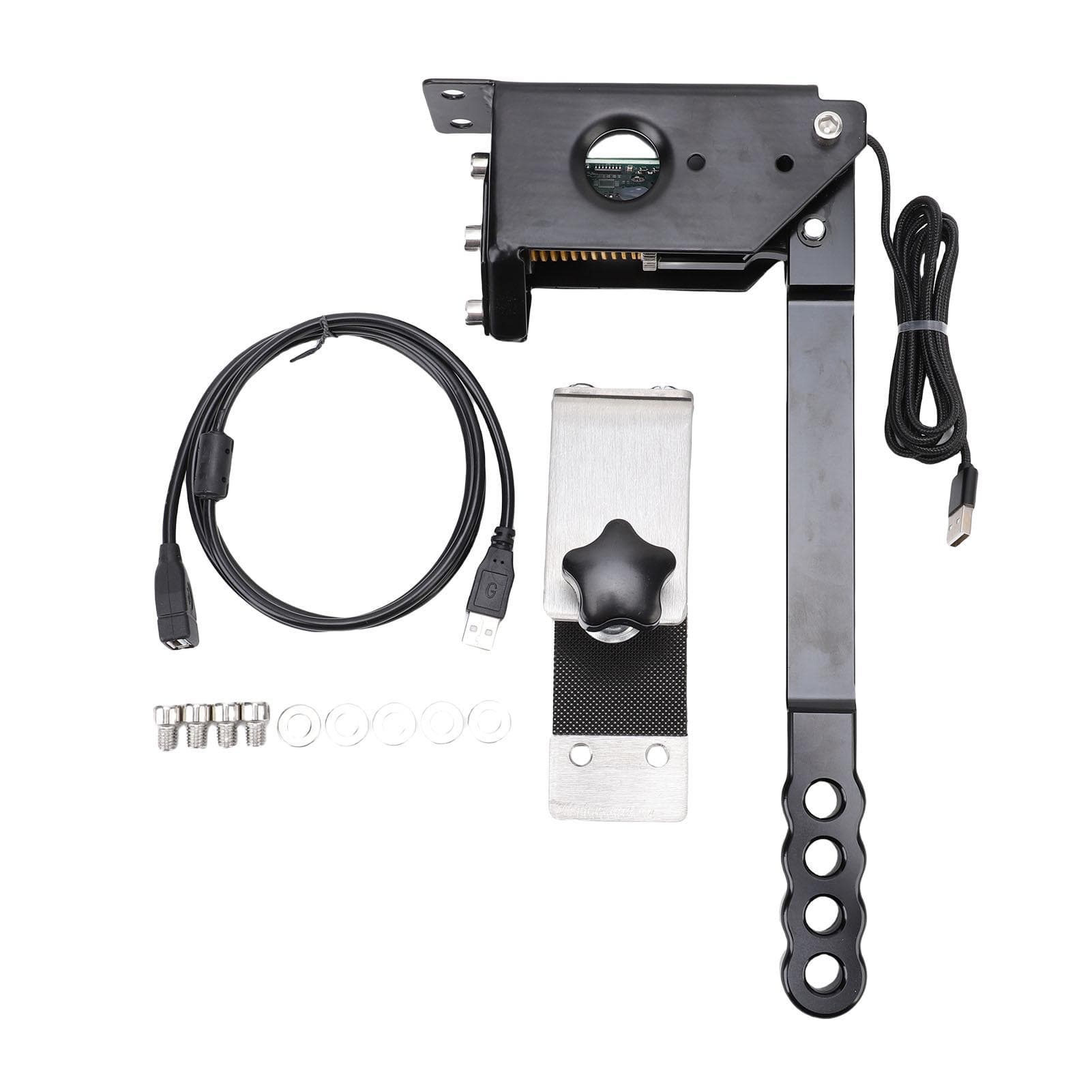64 Bit PC USB Handbrake Hall Sensor Linear Sim Handbrake for Windows PC Sim Racing Games for Logitech G27 G29 G920 G923