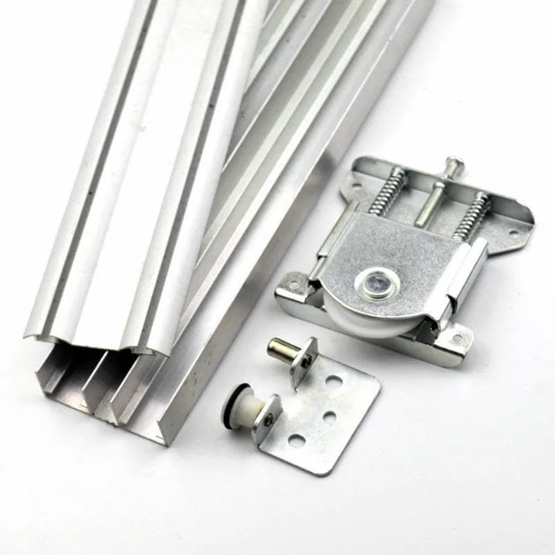 heavy wardrobe sliding door top bottom moving wheel hanging pulley wheel door furniture cabinet door roller track accessories