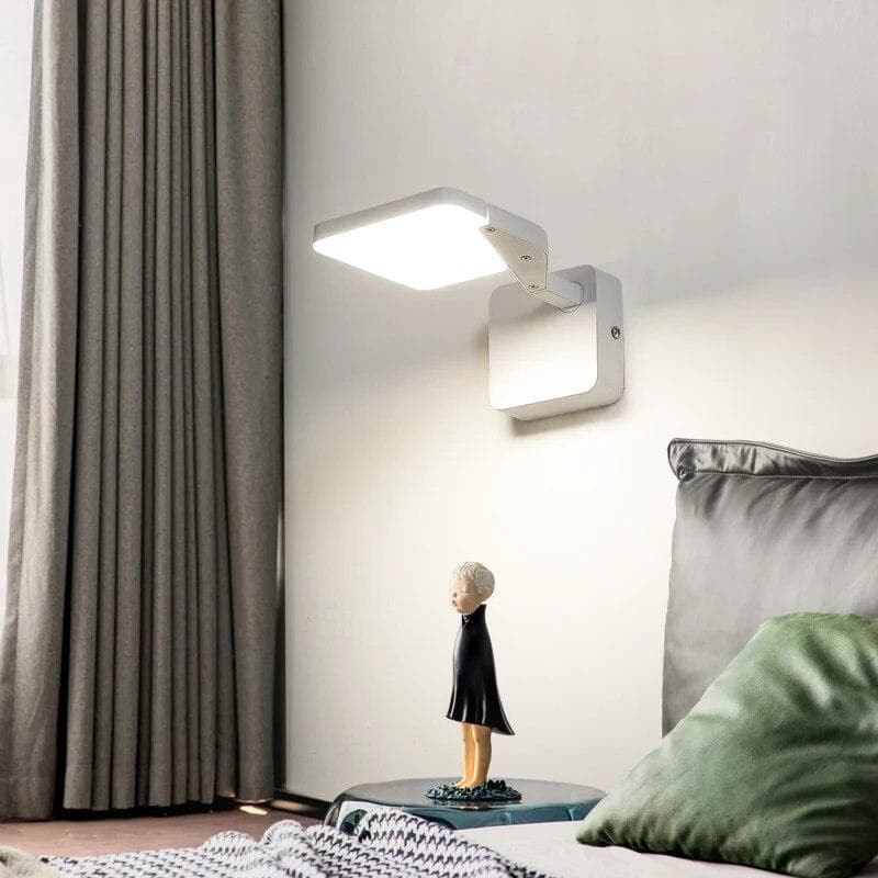 Modern Adjustable Wall Lamps Living Room Bedroom Bedside Luster AC90V-260V LED Indoor black white Lamp Aisle Lighting decoration white