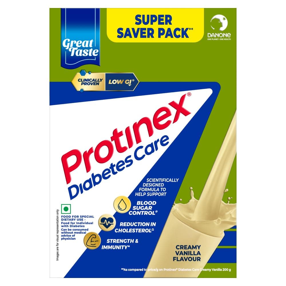 Protinex Diabetes Care Nutritional Protein Mix Creamy Vanilla Flavor 1 Kg 40 Servings BIB